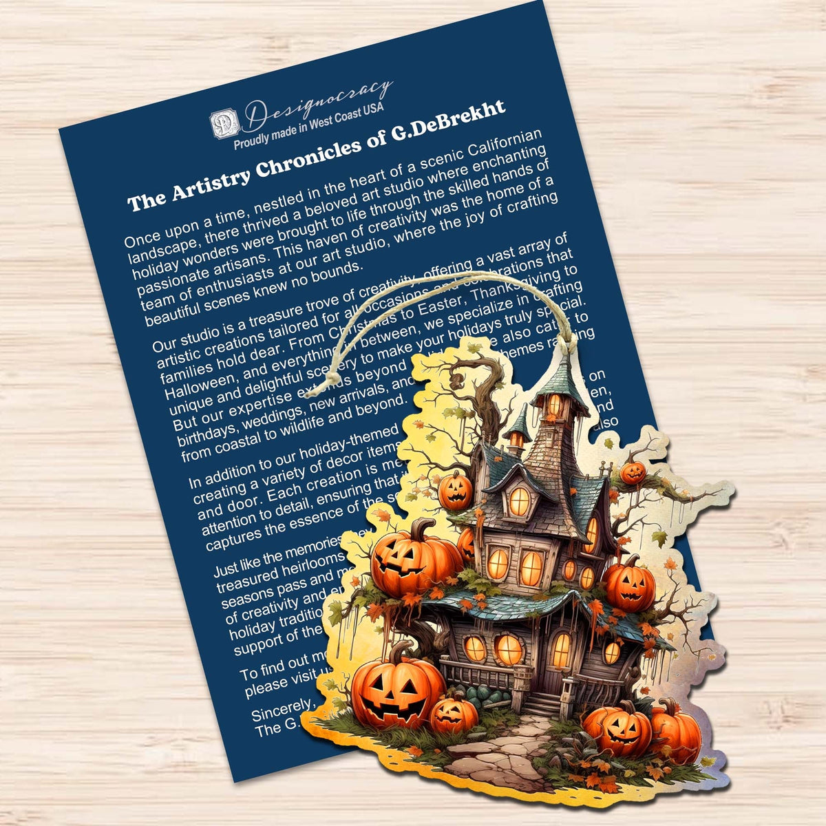 Spooky G. DeBrekht Haunted Houses Wood Decor Set