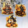 Spooky G. DeBrekht Haunted Houses Wood Decor Set