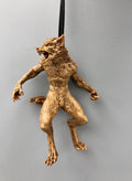 Spooky Hand-Painted Werewolf Resin Sculpture
