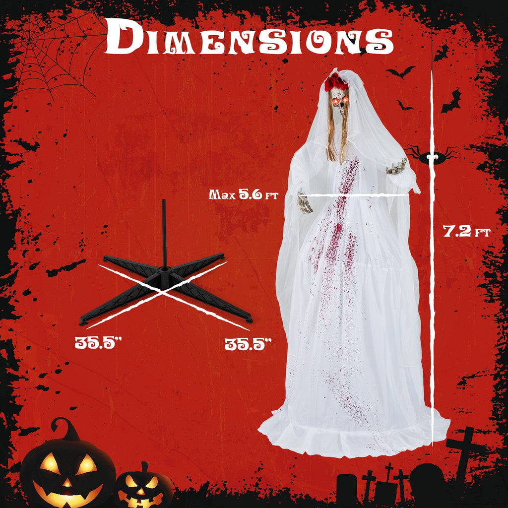 7.2 FT Standing Bride Animatronic
