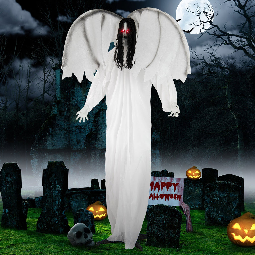 Spooky 6.6ft Towering Archangel of Death Animatronic