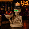 Spooky Skeleton Candy Bowl & Candle Holder
