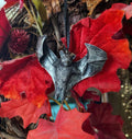 Spooky Soaring Fruit Bat Resin Sculpture