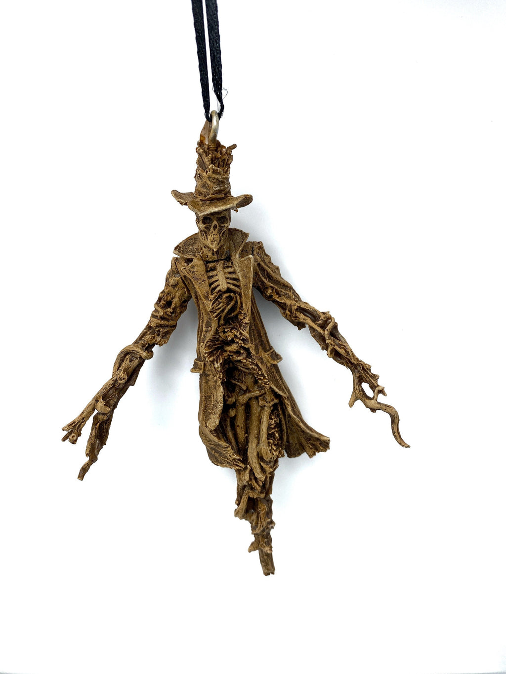 Spooky "Nightmare Creature" Scarecrow Resin Sculpture