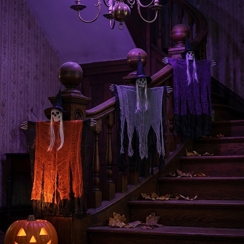 Spooky Hanging Creepy Witch Halloween Decor