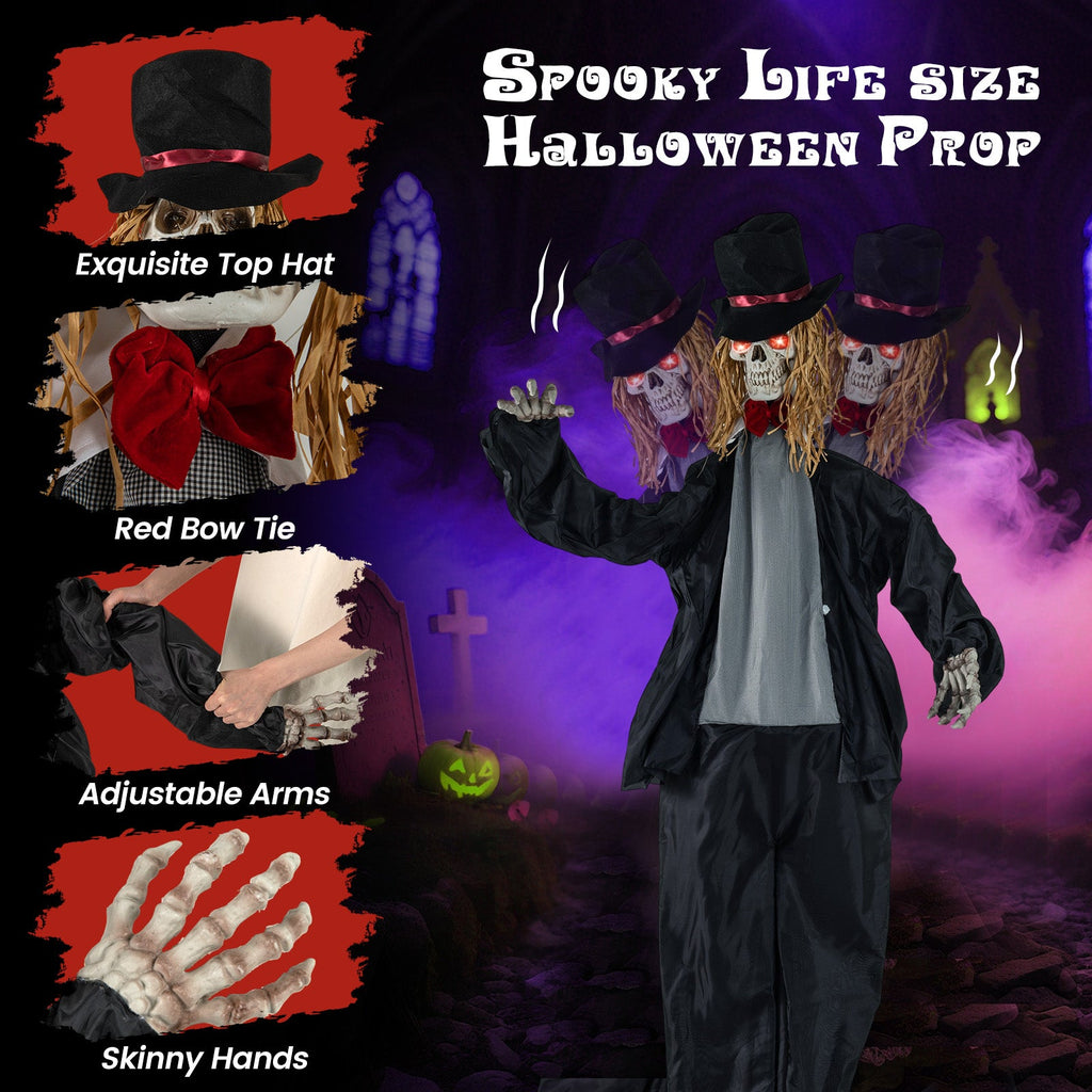 Spooky 7.2ft Giant Haunted Groom Animatronic