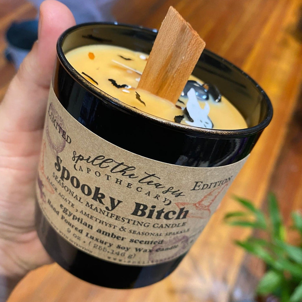 Spooky "Spooky Bitch" Ancient Amber Intention Candle