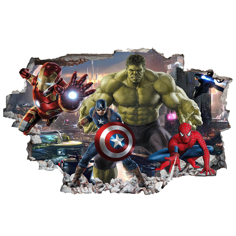 Superhero Avengers & DC Wall Decal Set