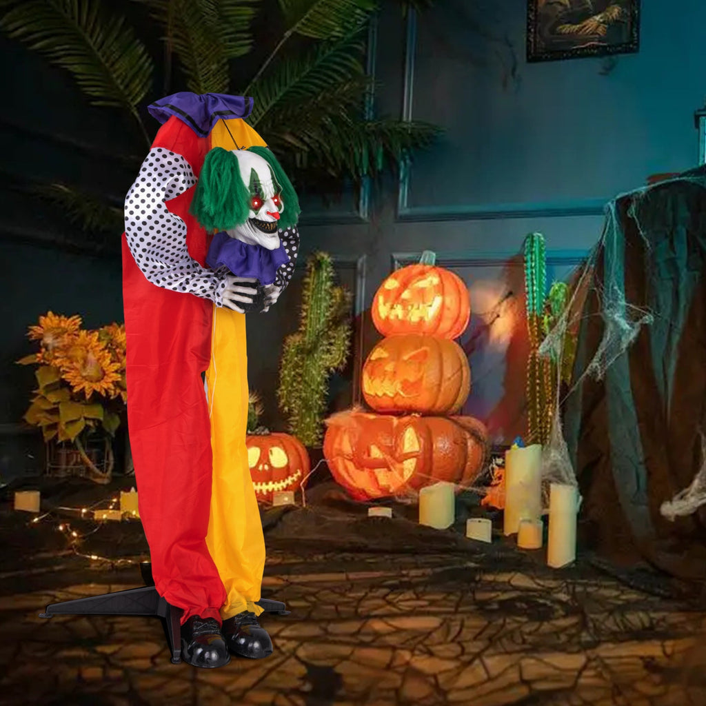 Spooky 4.5ft "Grins" the Talking Killer Clown Animatronic