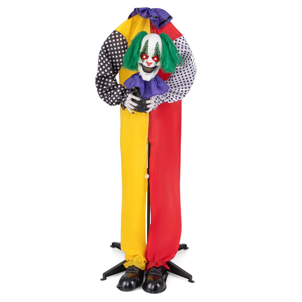Spooky 4.5ft "Grins" the Talking Killer Clown Animatronic