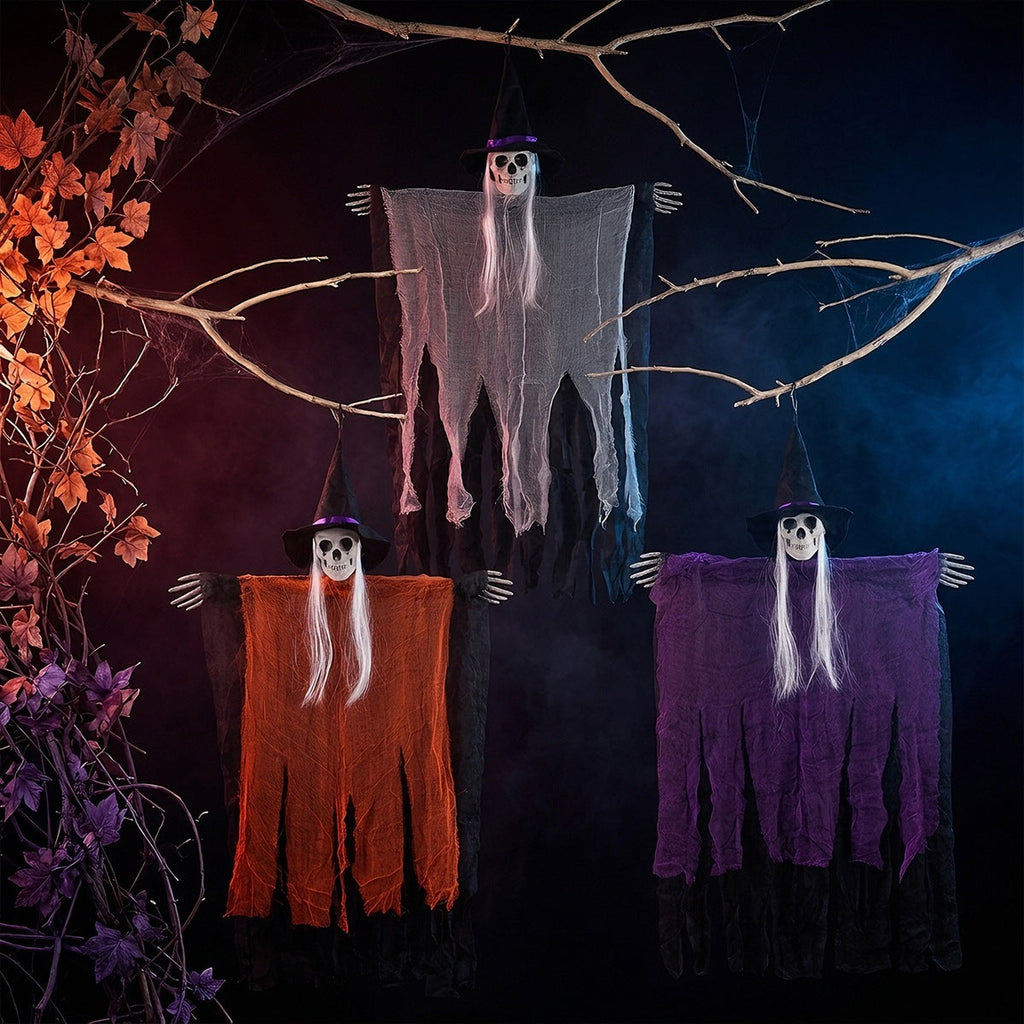 Spooky Hanging Creepy Witch Halloween Decor
