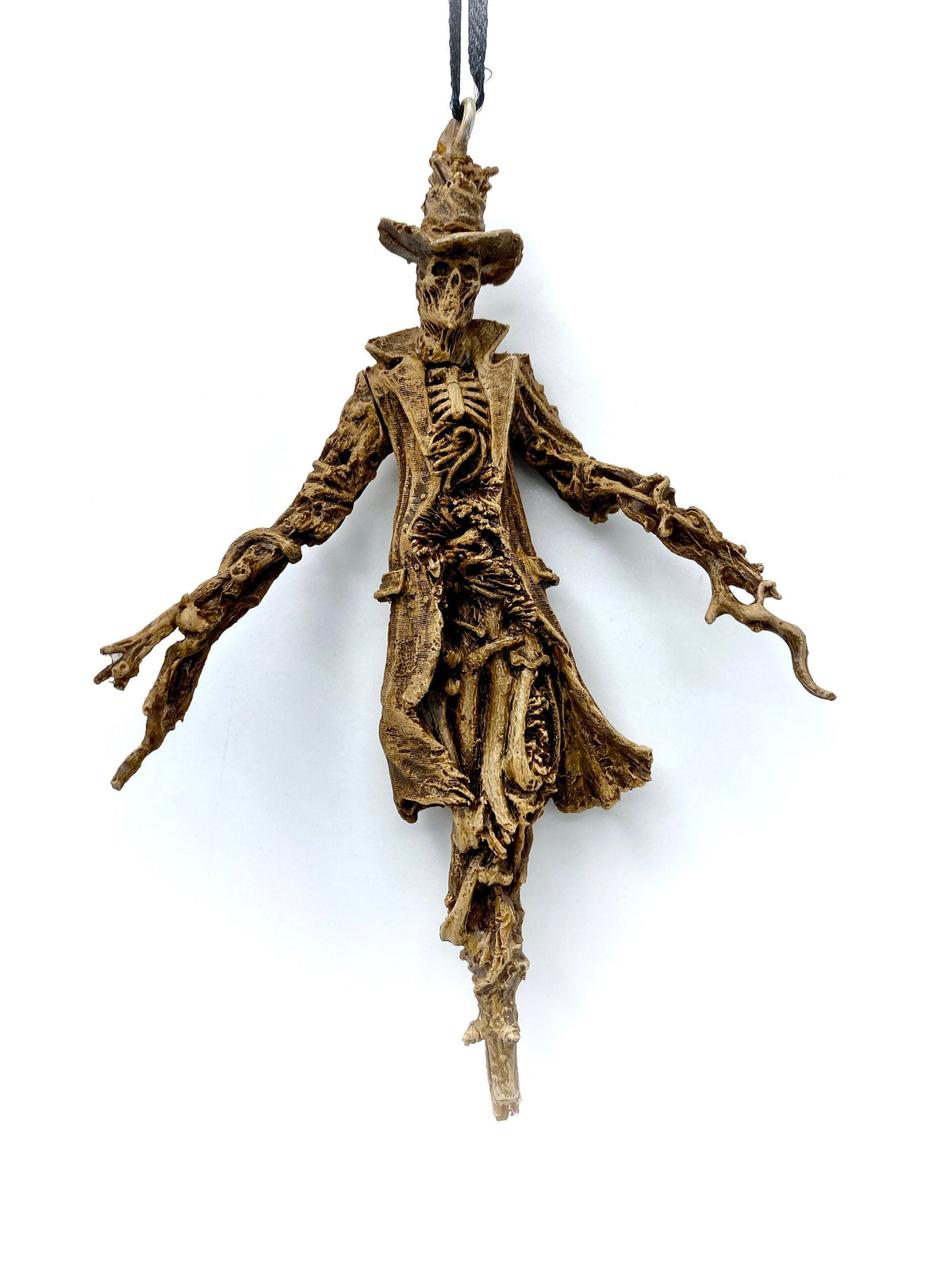 Spooky "Nightmare Creature" Scarecrow Resin Sculpture