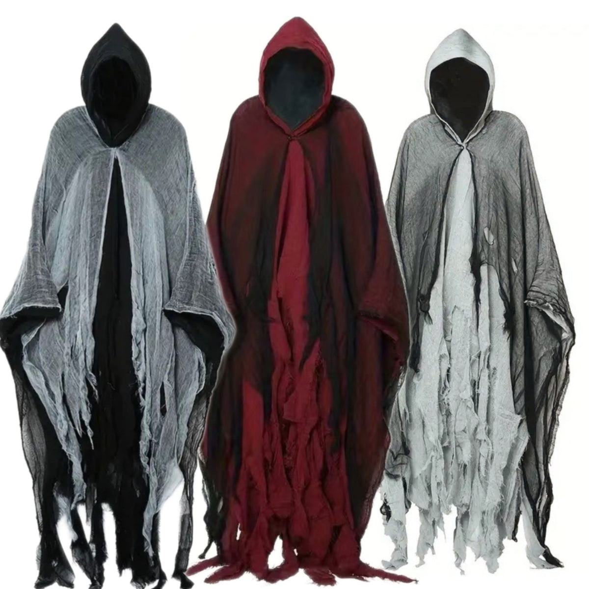 Skull-Patterned Witch Cloak