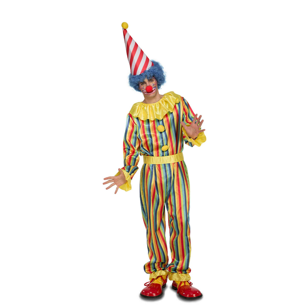 Prank Clown Polka Dot Jumpsuit Adult Costume