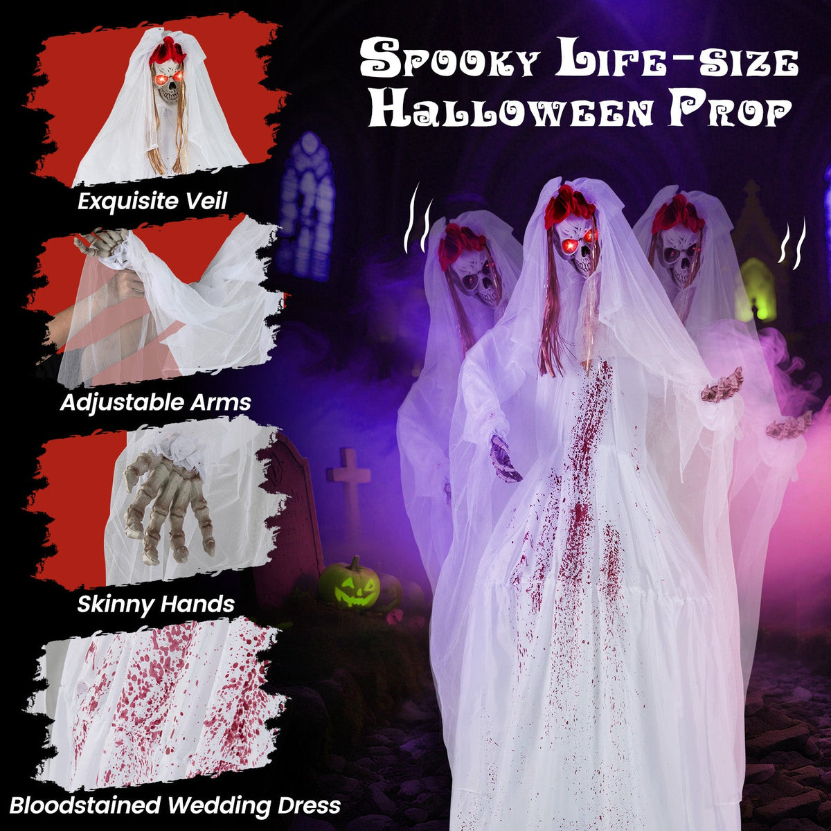 7.2 FT Standing Bride Animatronic