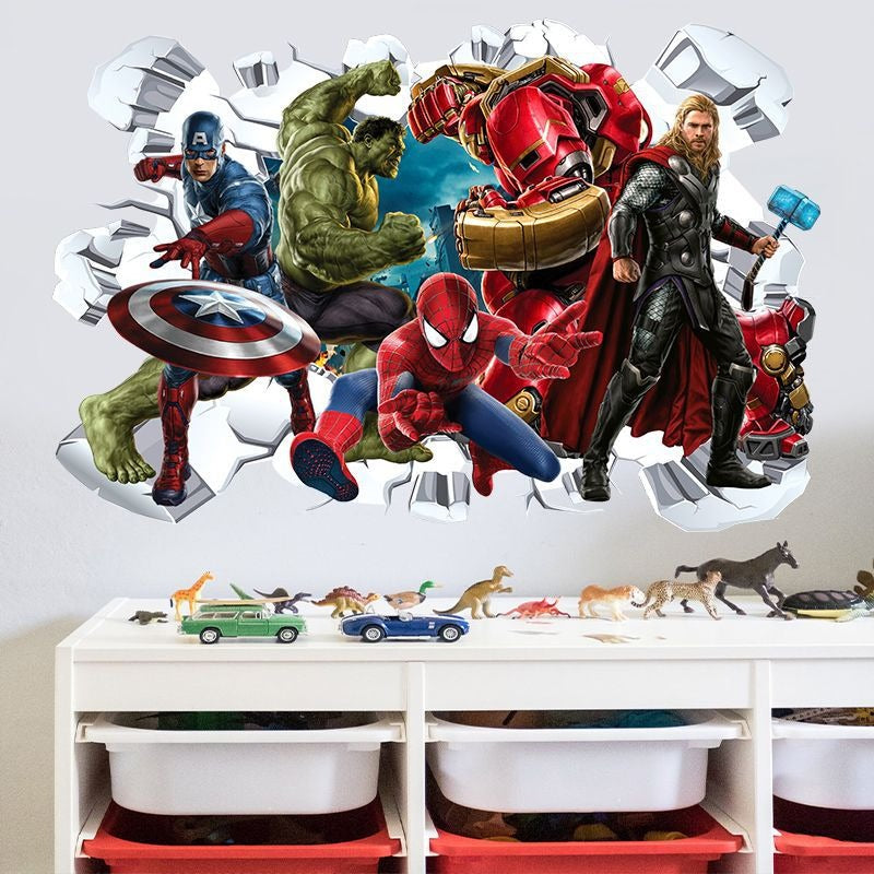 Superhero Avengers & DC Wall Decal Set