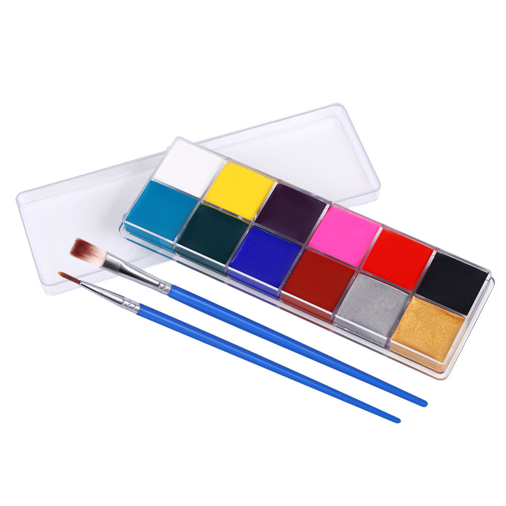 Spooky Water-Activated Body Paint Palette (12 Colors)