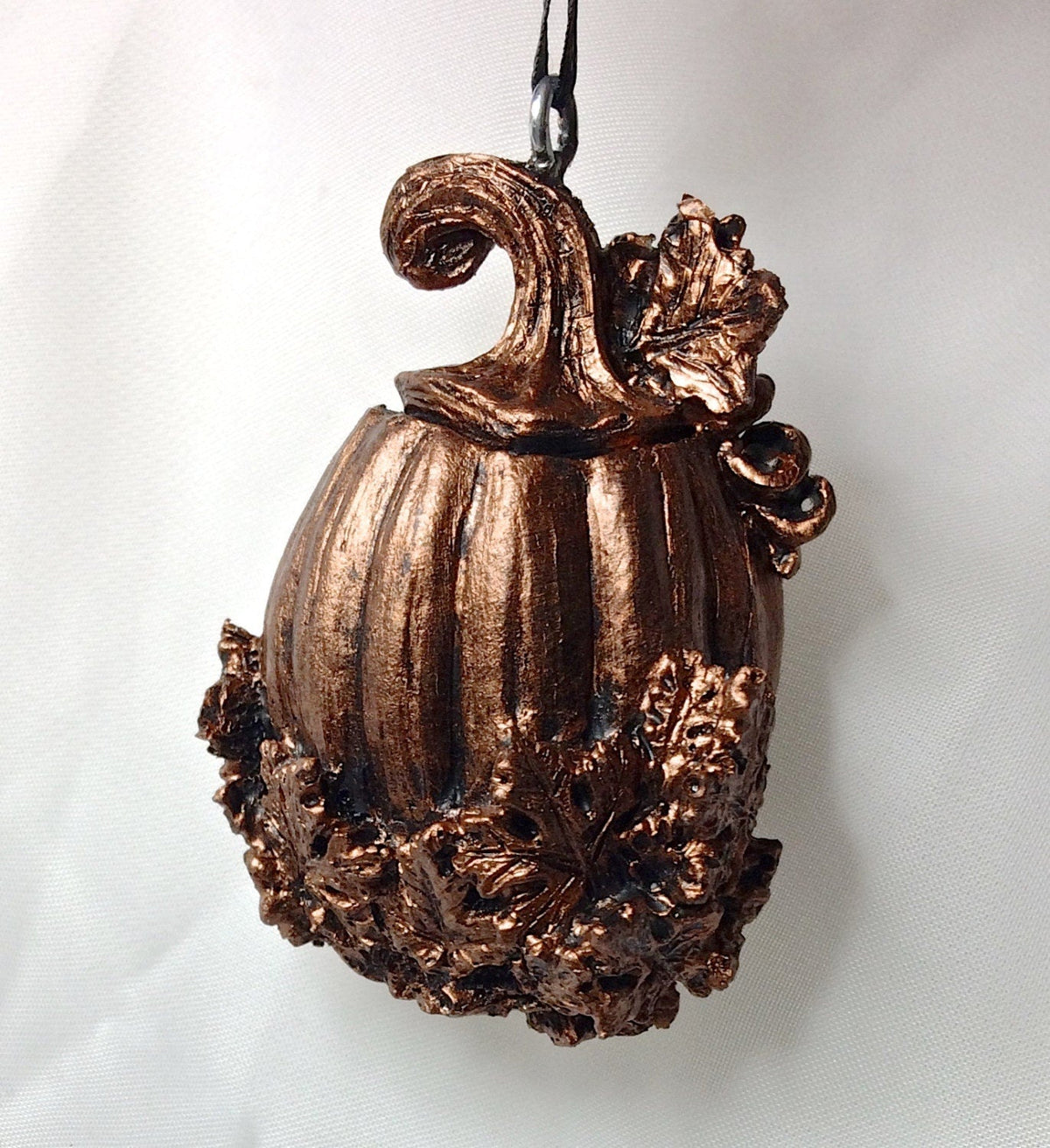 Hand-Painted Resin Jack-O'-Lantern Ornament