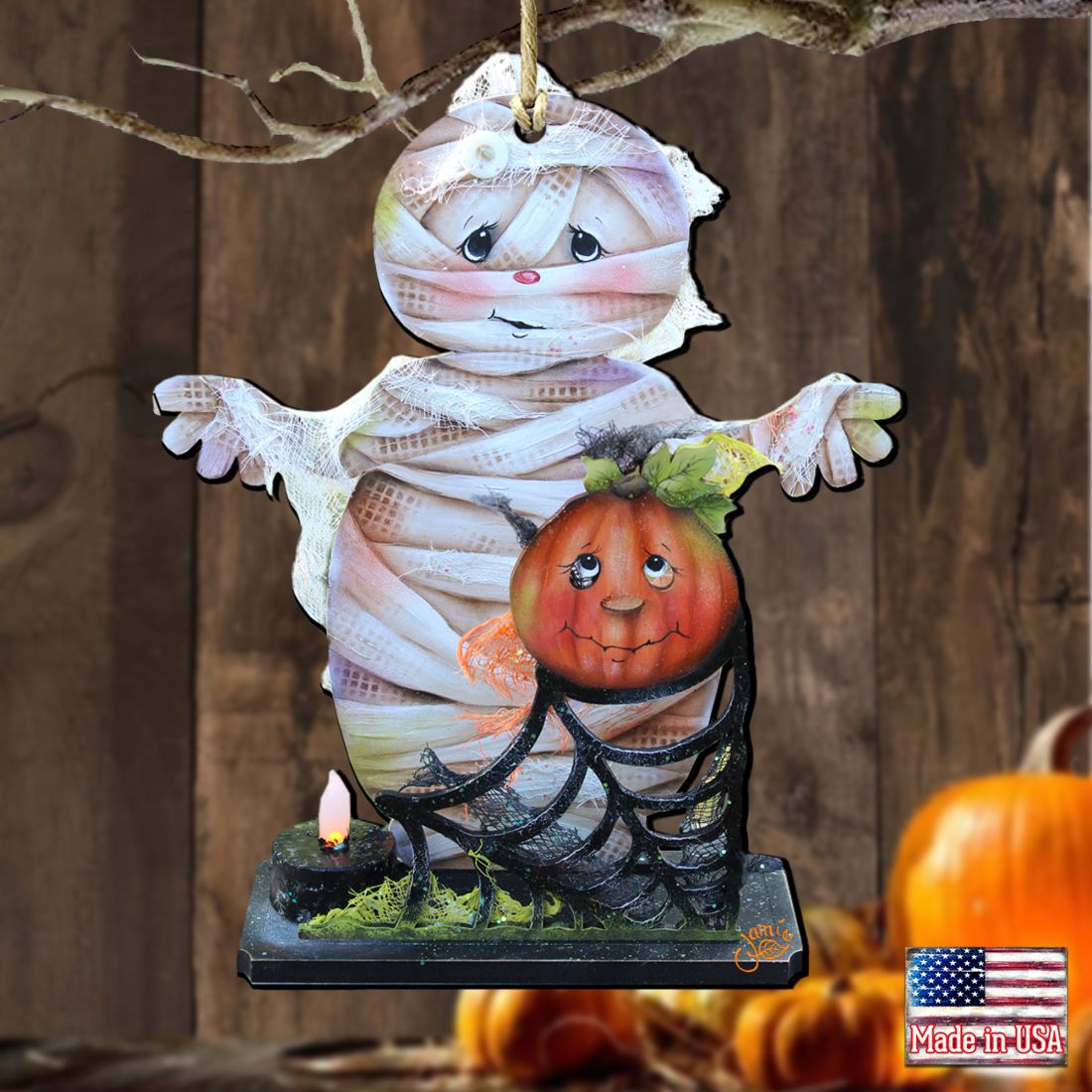"Some Mummy Loves You" Collectible Halloween Wood Art