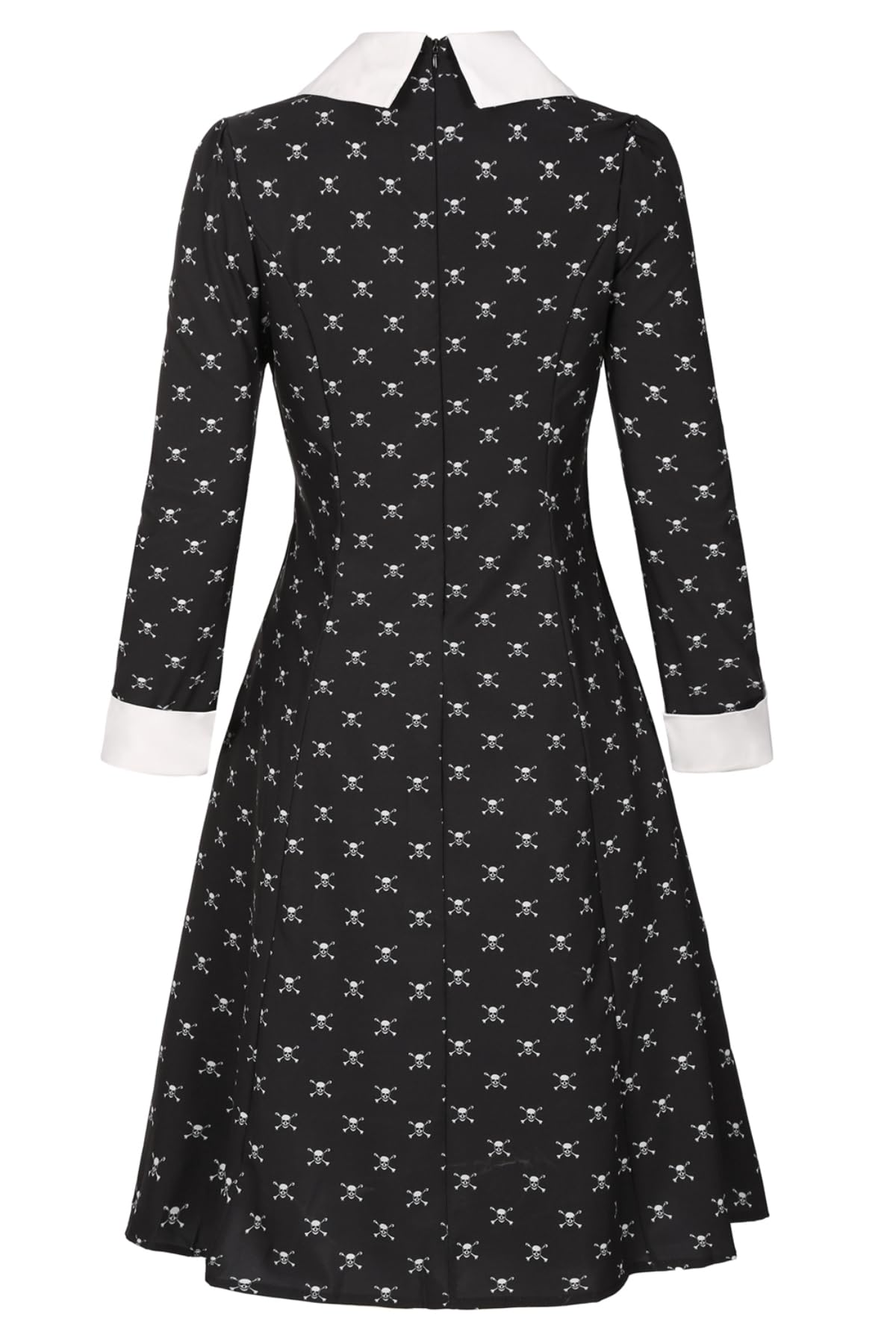 Black Dress Halloween Costume with Wig and Accessories