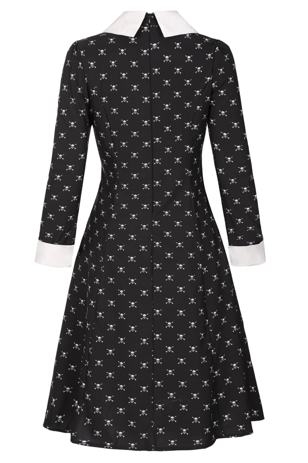 Black Dress Halloween Costume with Wig and Accessories