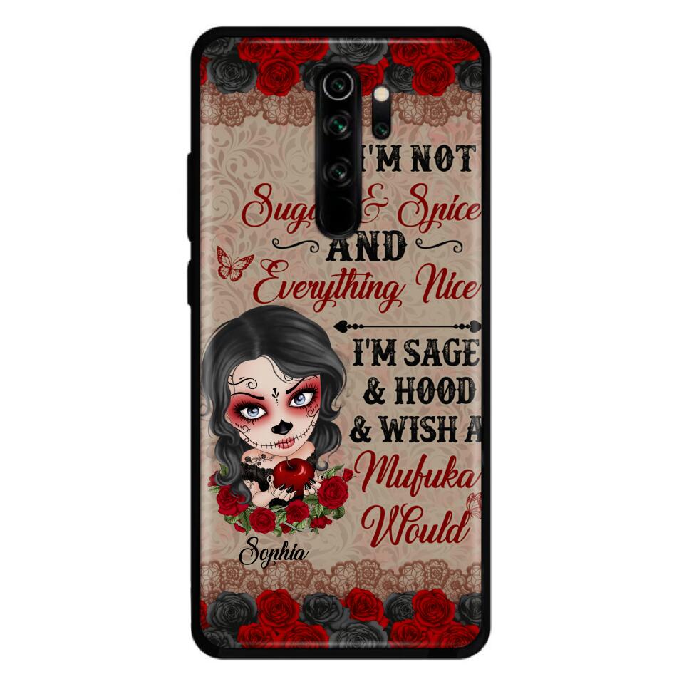 "Not Sugar & Spice" Skull Girl Phone Case