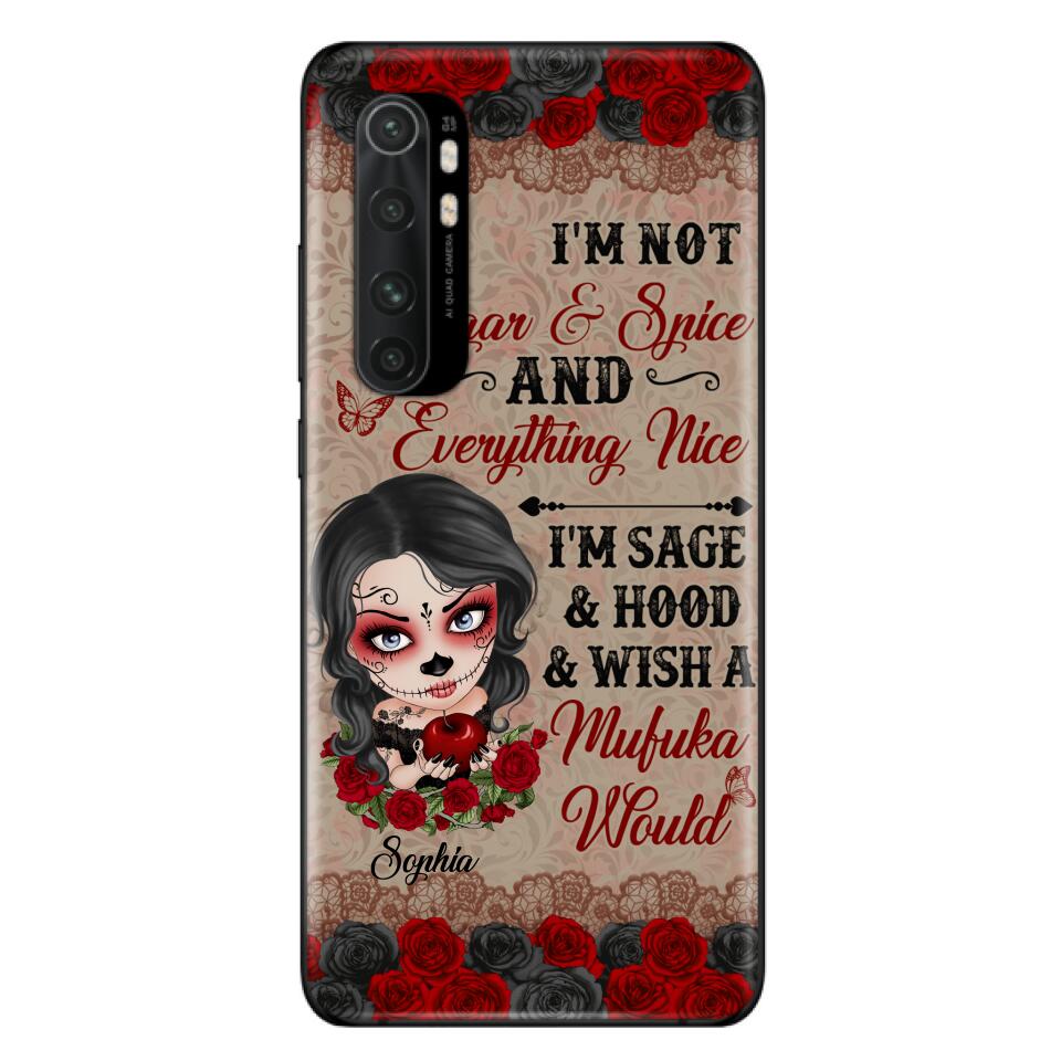 "Not Sugar & Spice" Skull Girl Phone Case