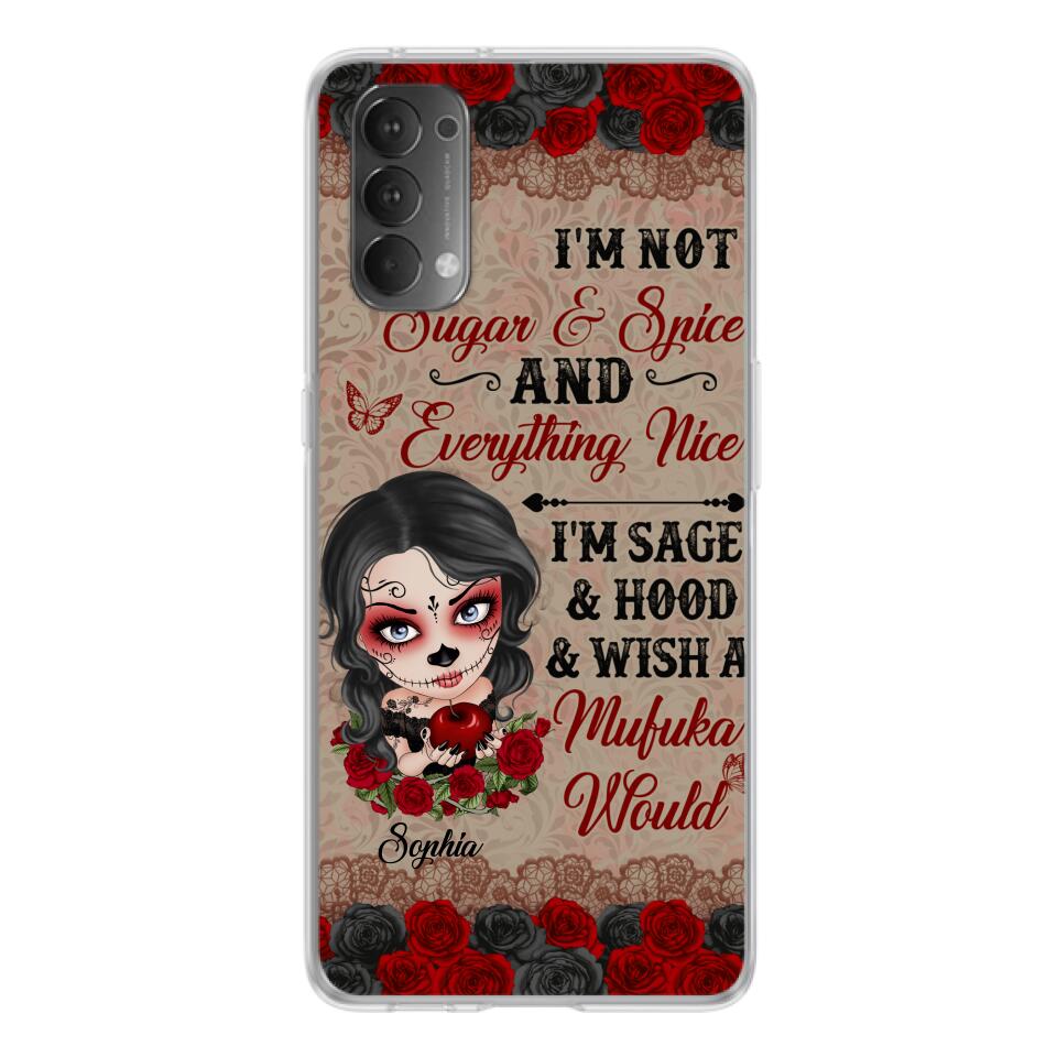 "Not Sugar & Spice" Skull Girl Phone Case