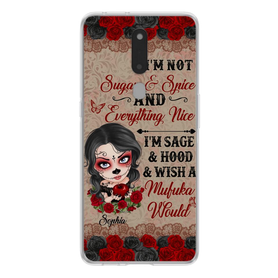 "Not Sugar & Spice" Skull Girl Phone Case