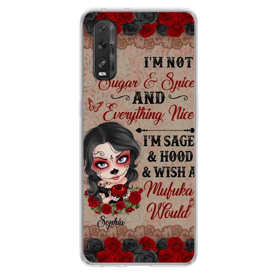"Not Sugar & Spice" Skull Girl Phone Case