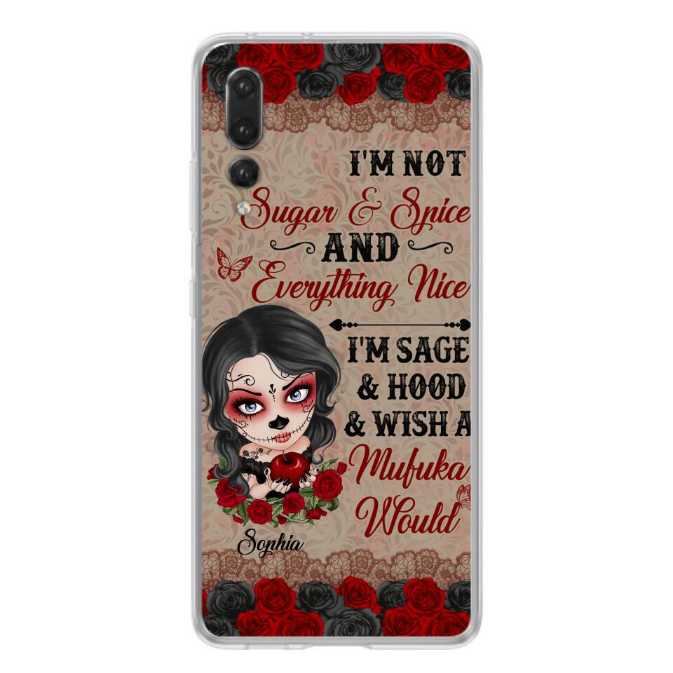 "Not Sugar & Spice" Skull Girl Phone Case