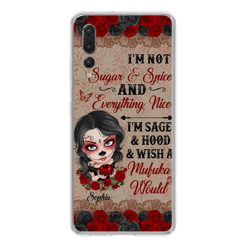 "Not Sugar & Spice" Skull Girl Phone Case