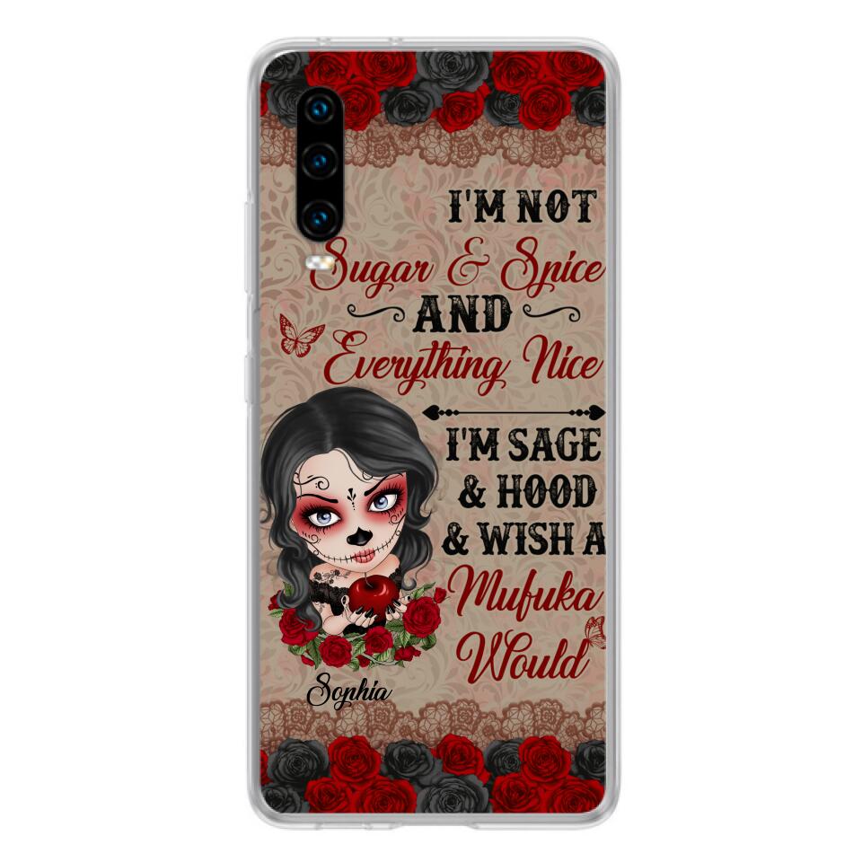 "Not Sugar & Spice" Skull Girl Phone Case