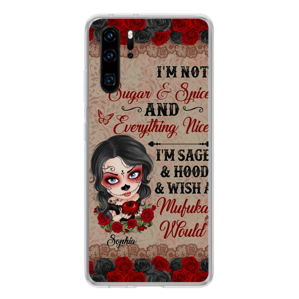 "Not Sugar & Spice" Skull Girl Phone Case