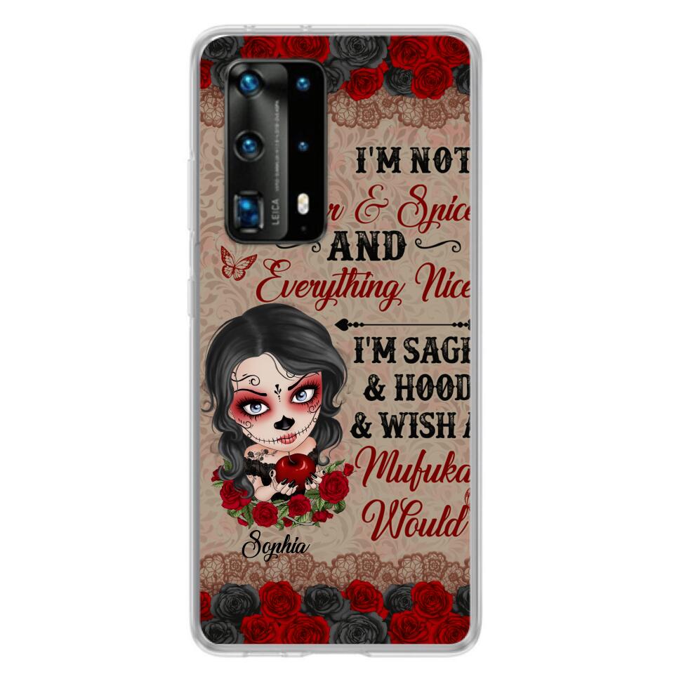 "Not Sugar & Spice" Skull Girl Phone Case