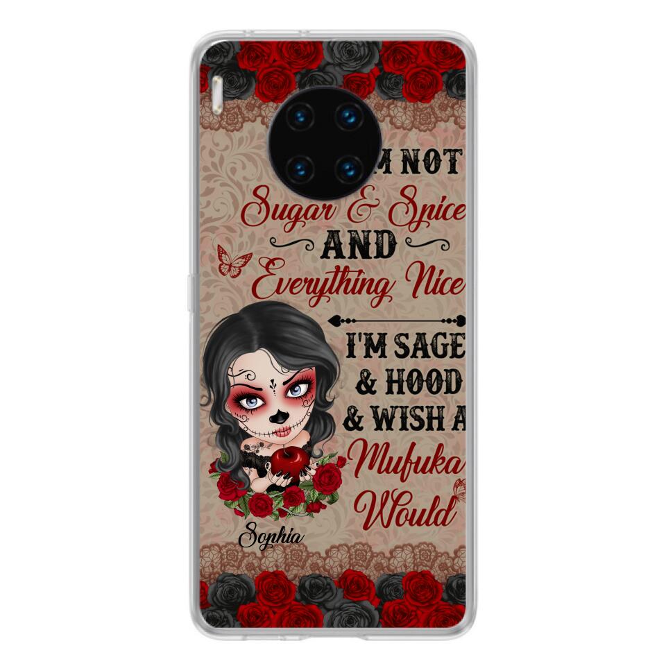 "Not Sugar & Spice" Skull Girl Phone Case