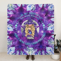 Spooky "In My Defense" Custom Witch Fleece Blanket