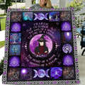 Spooky "Check Ya Energy" Custom Witch Fleece Blanket