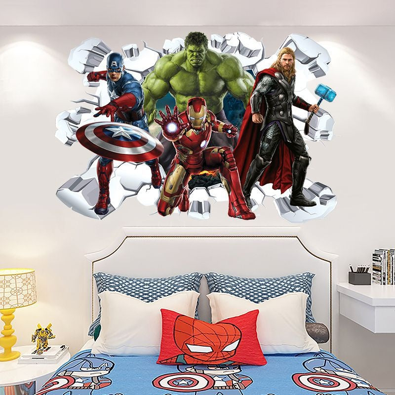 Superhero Avengers & DC Wall Decal Set