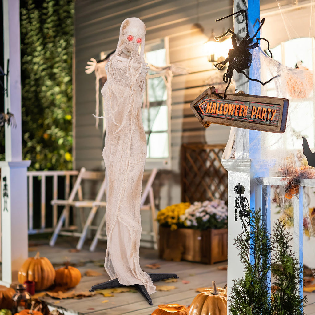 Spooky 6ft Animated Crypt Mummy Animatronic