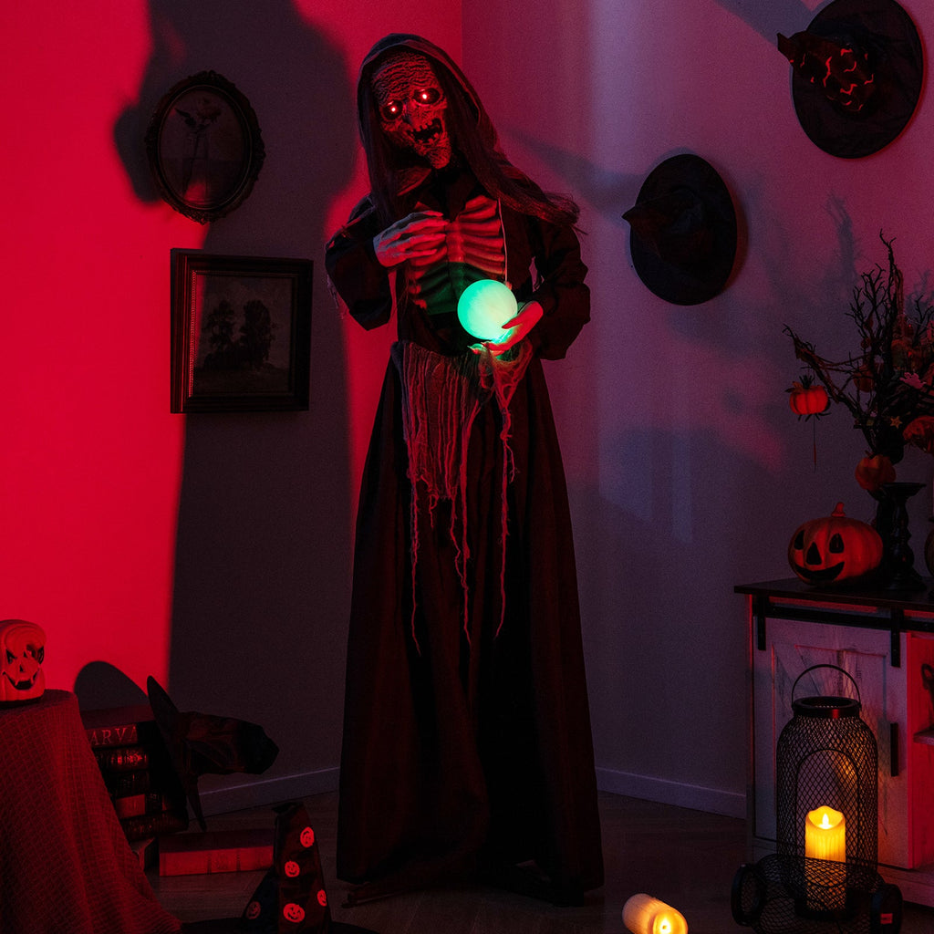 6-Foot Standing Witch Animatronic