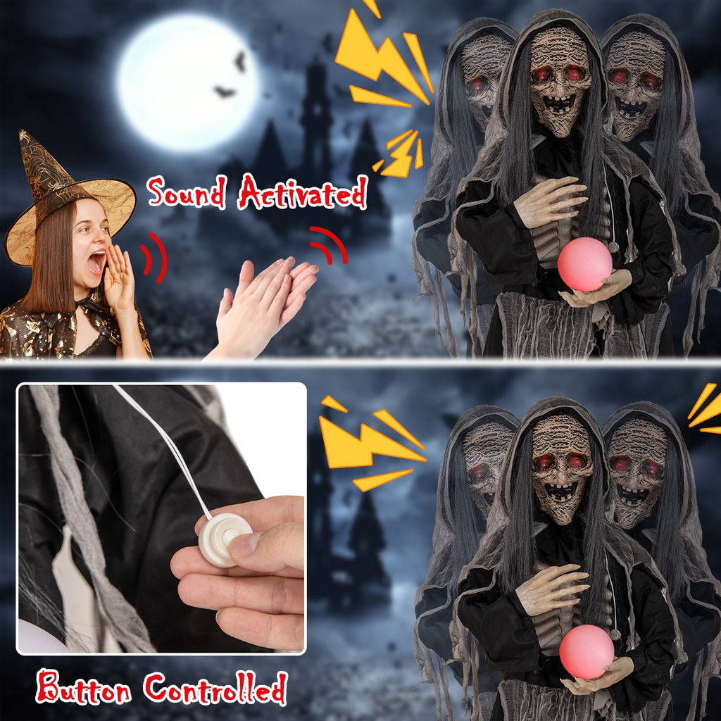 6-Foot Standing Witch Animatronic