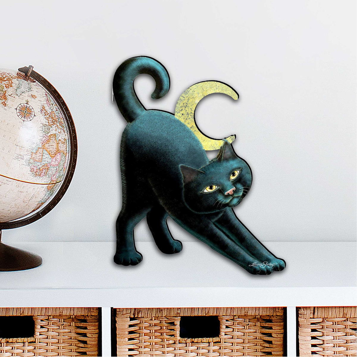 "Spooky Cat" Door Decor by Laura Seeley
