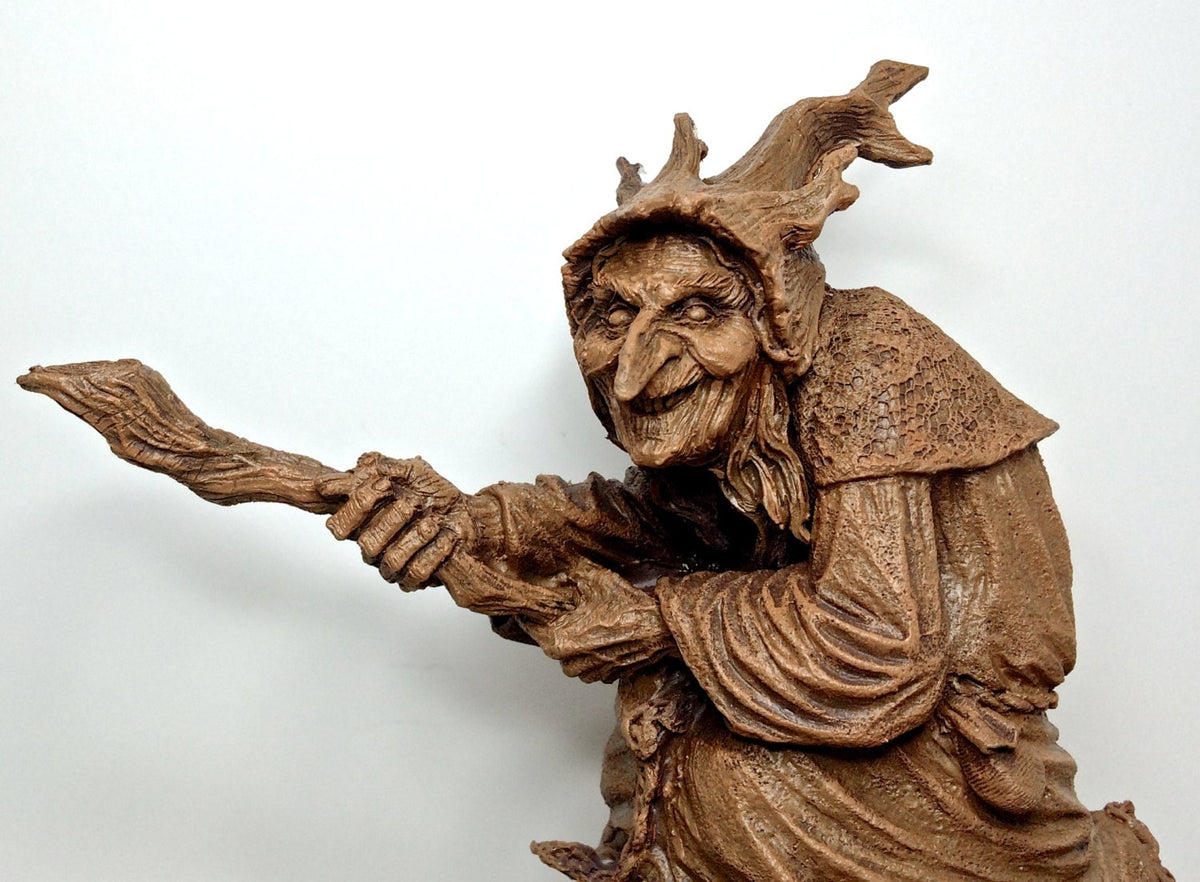 Spooky "La Befana" Italian Folklore Witch Statue