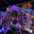 Purple LED Spiderweb Lights (16.4-Foot