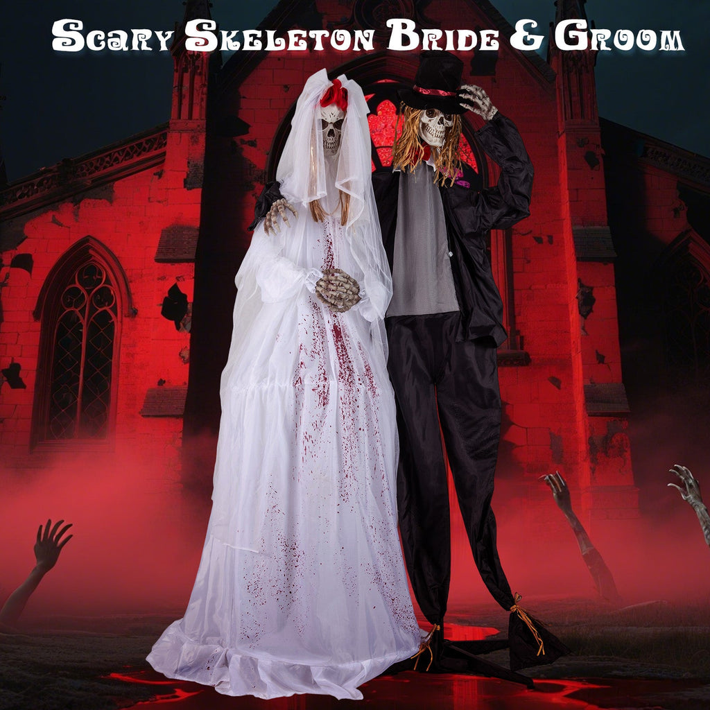 Spooky 7.2ft Giant Haunted Groom Animatronic