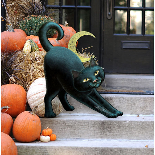 "Spooky Cat" Door Decor by Laura Seeley