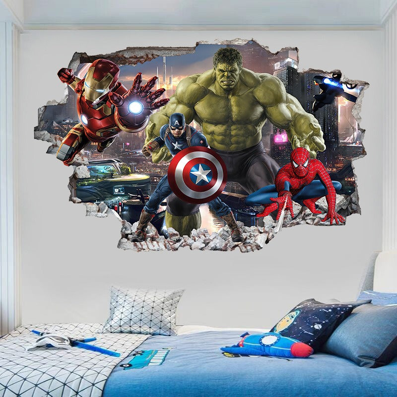Superhero Avengers & DC Wall Decal Set