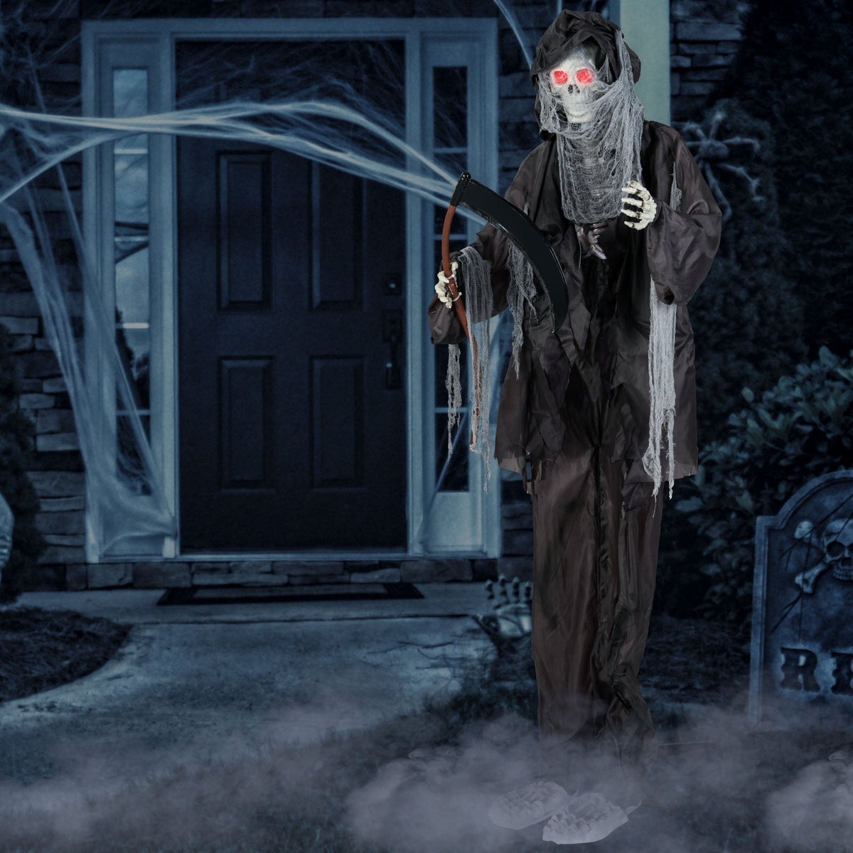Spooky 8.5ft Giant Animated Grim Reaper Animatronic