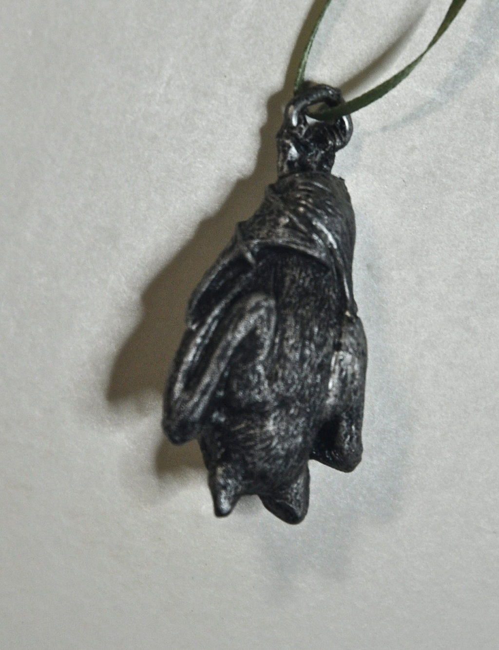 Spooky Hanging Fruit Bat Resin Sculpture